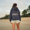 "Words of Affirmation" Oversized Lux Hoodie in Blue