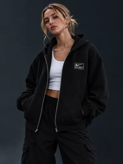 Nike x Stüssy Full-Zip Fleece Hoodie
