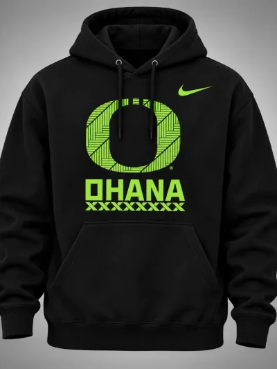 Oregon Ducks Ohana Black Pullover Hoodie